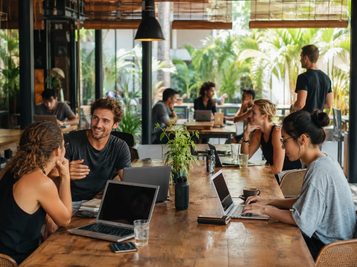Coworking space digitale nomaden tropisches ambiente in Pattaya, Thailand