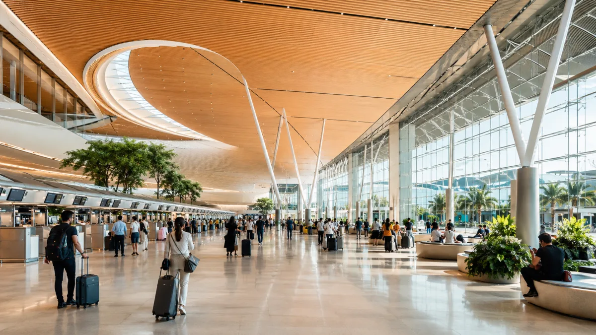 Internationaler Flughafen - mit vorbereiteter TDAC reisen Sie entspannt ein