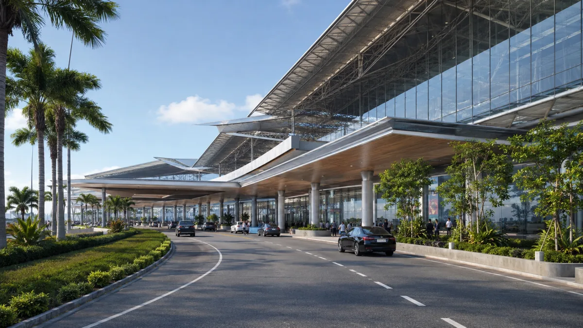 Flughafen u tapao moderne infrastruktur in Pattaya, Thailand
