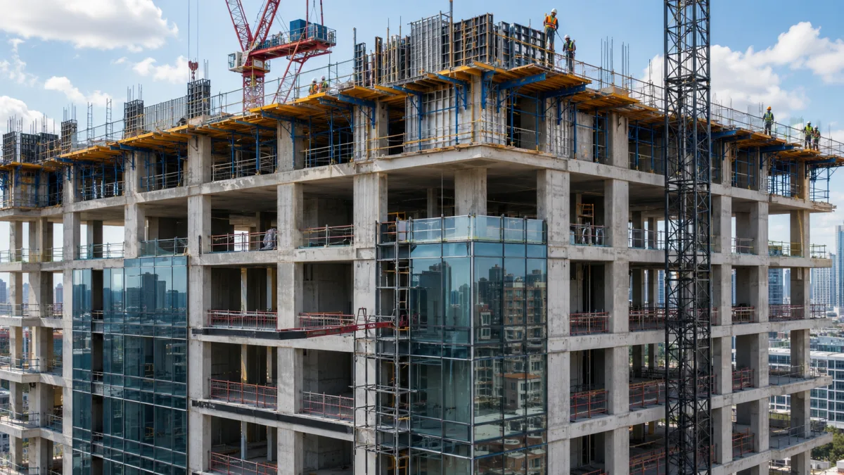 Condominium-Neubau in Pattaya im Rohbau