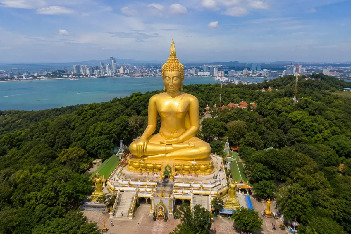 Big Buddha on Pratumnak Hill overlooking Pattaya Bay