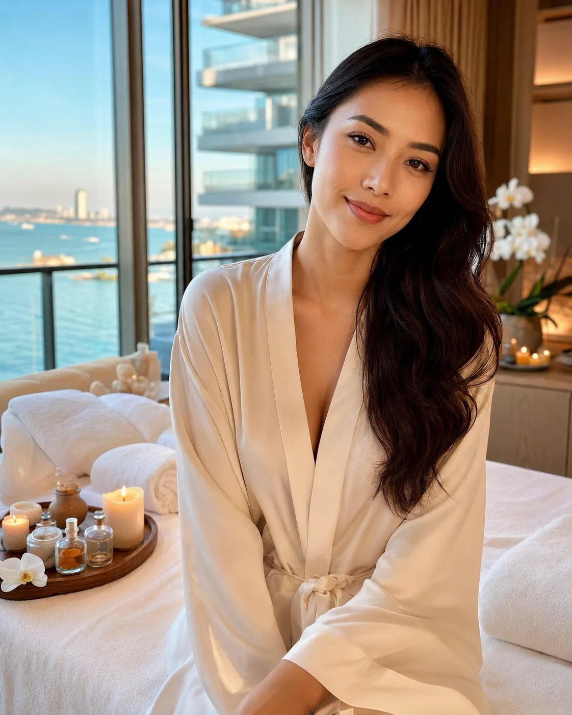 Luxury spa sea-view apartment Pattaya waterfront