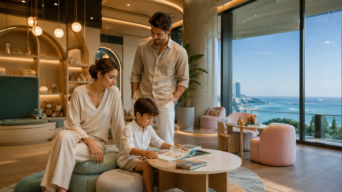 Luxury apartment with sea view family residence Pattaya high-quality development Pratumnak Hill