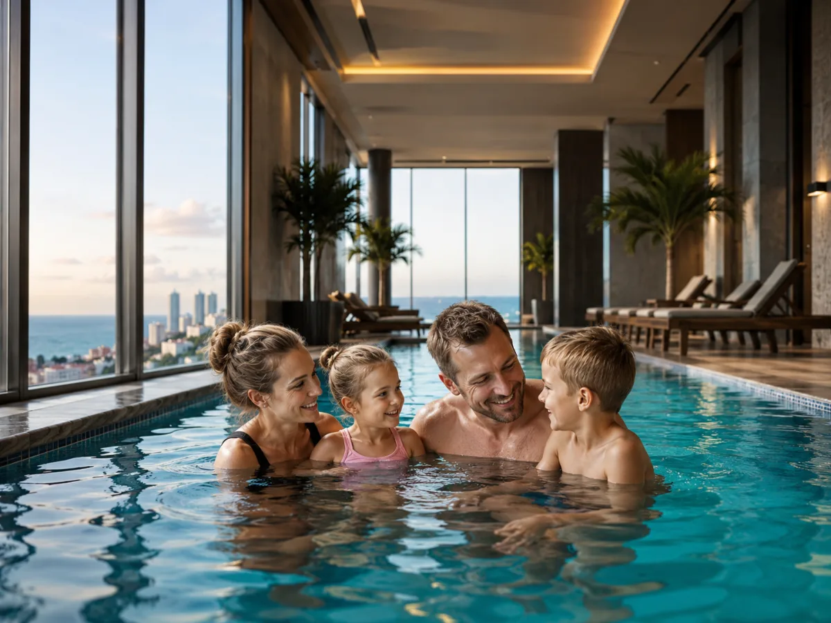 Luxury property Pattaya family pool high-rise sea-view residential complex