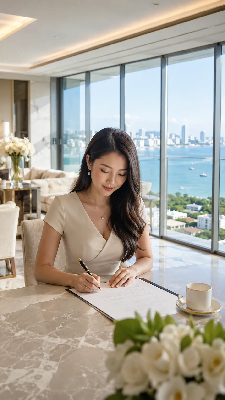 Luxusimmobilie pattaya meeresblick wohnanlage wong amat beachfront