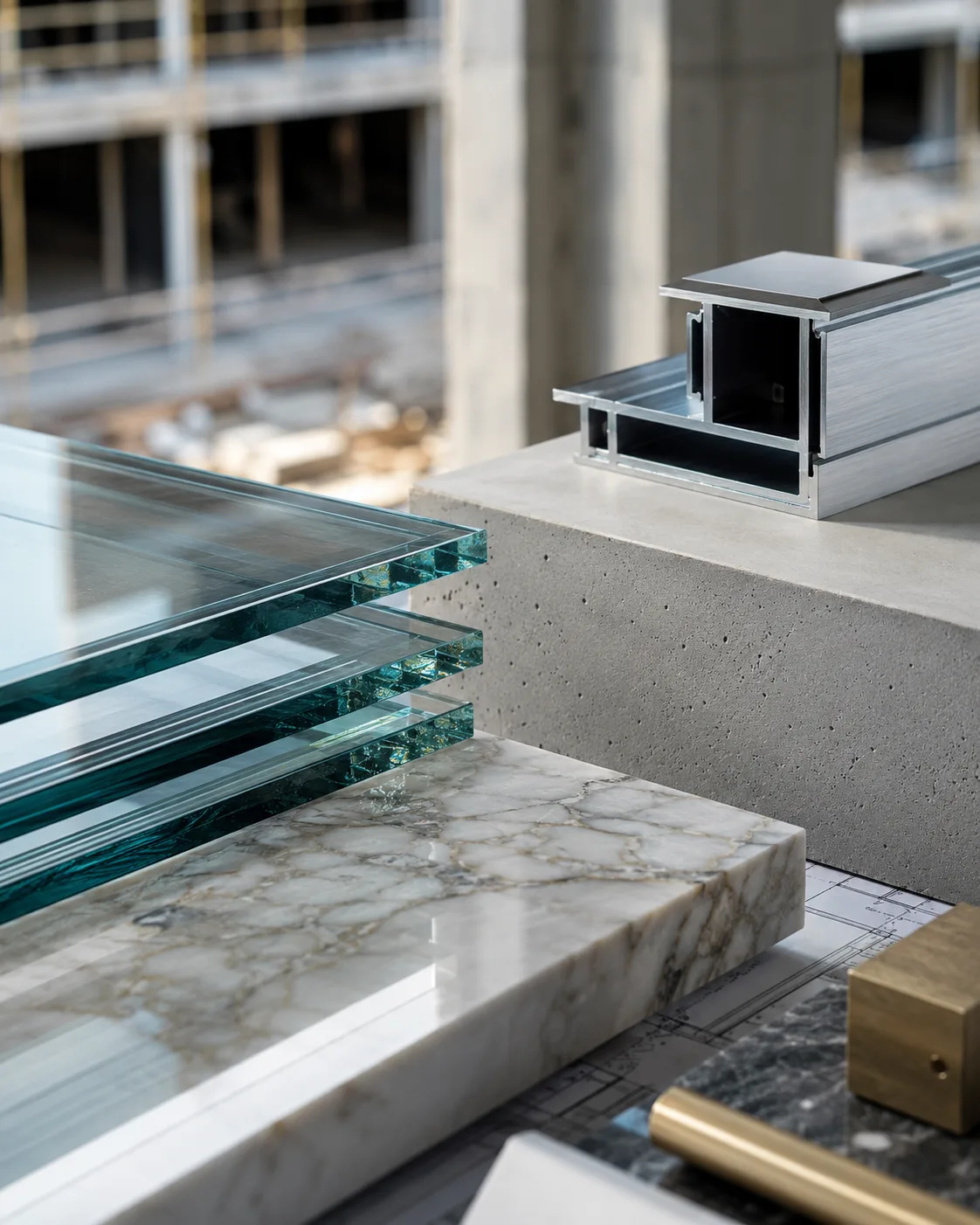 Luxusmaterialien hochwertige immobilien glasfassade in Pattaya, Thailand