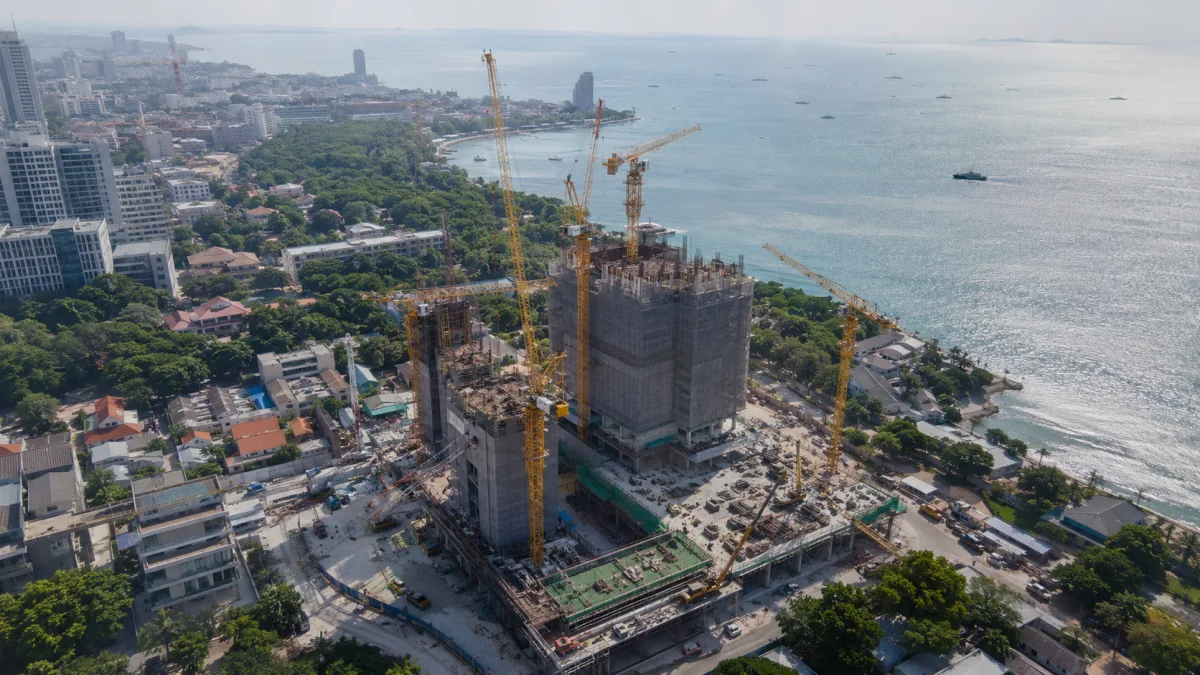 Pattaya beachfront luxury high-rise development in Naklua, Wongamat