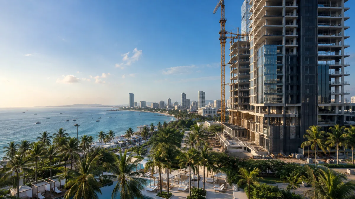 Pattaya beachfront luxus immobilien hochhaus neubau