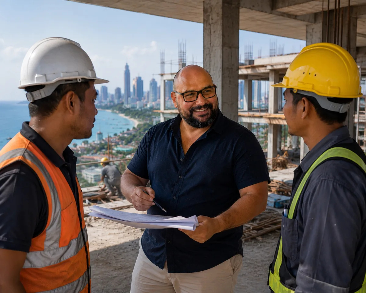 Pattaya-Markt Mai 2026 Off-Plan-Zeitpunkt — Bauprojekt in Jomtien