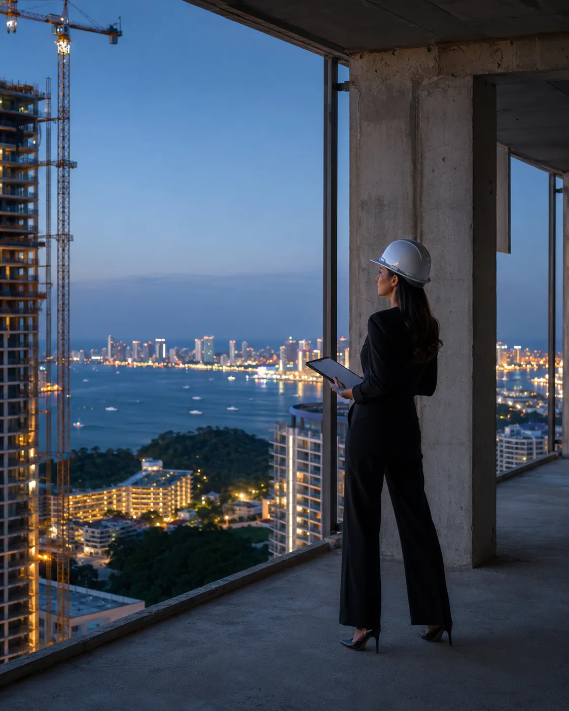 Pattaya skyline hochhaus bauprojekt immobilienentwicklung