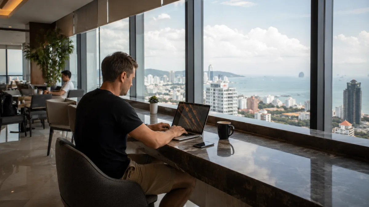Pattaya skyline luxus immobilien digitaler nomade