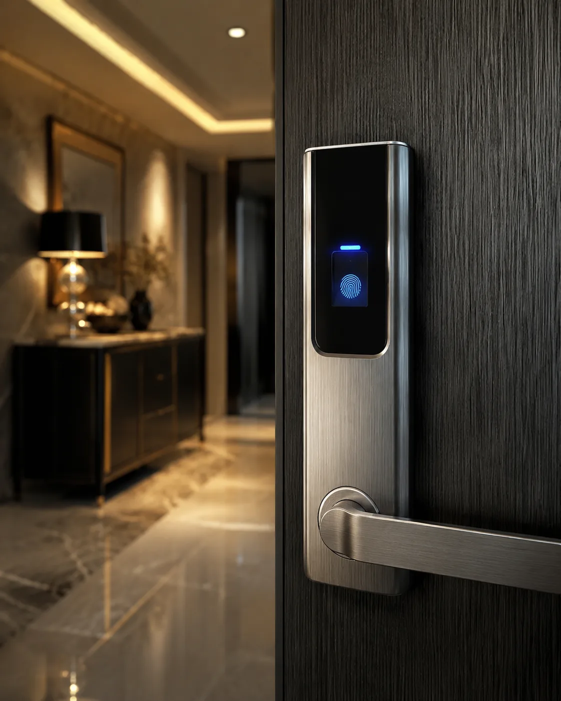 Smart lock biometric security luxury property Pattaya