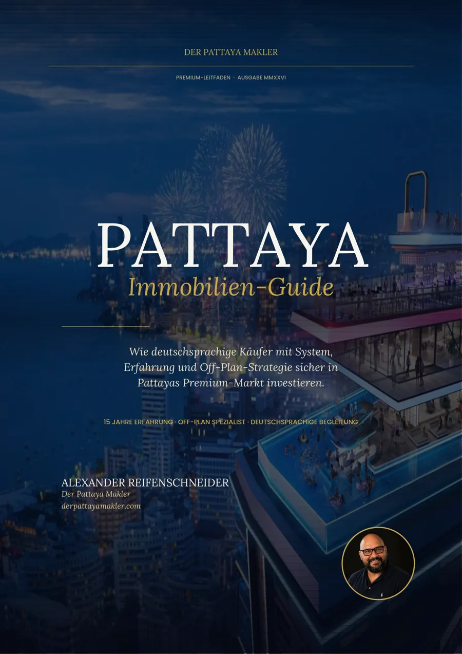 E-Book Titelseite: Pattaya Immobilien-Guide, Premium-Leitfaden von Der Pattaya Makler