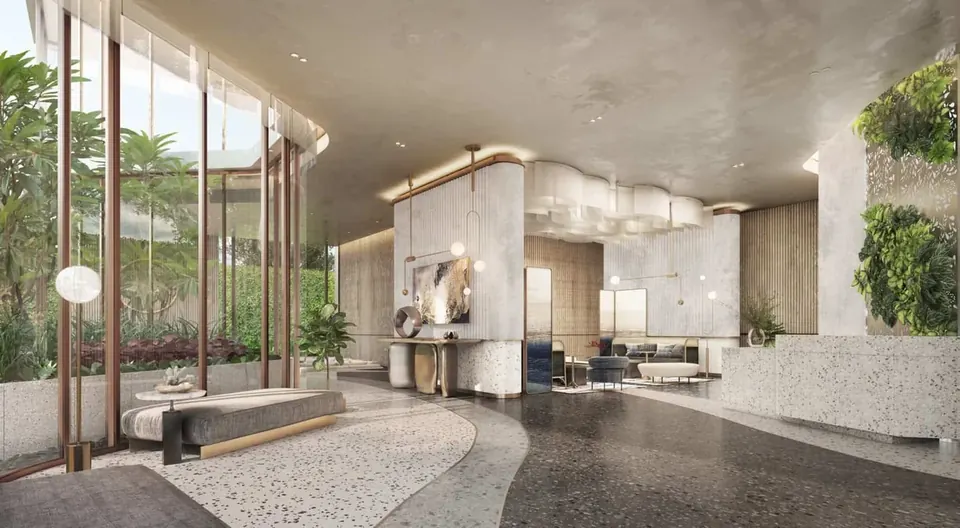 Arom Jomtien, Arom Jomtien Lobby Empfangsbereich Condominium Pattaya Jpg