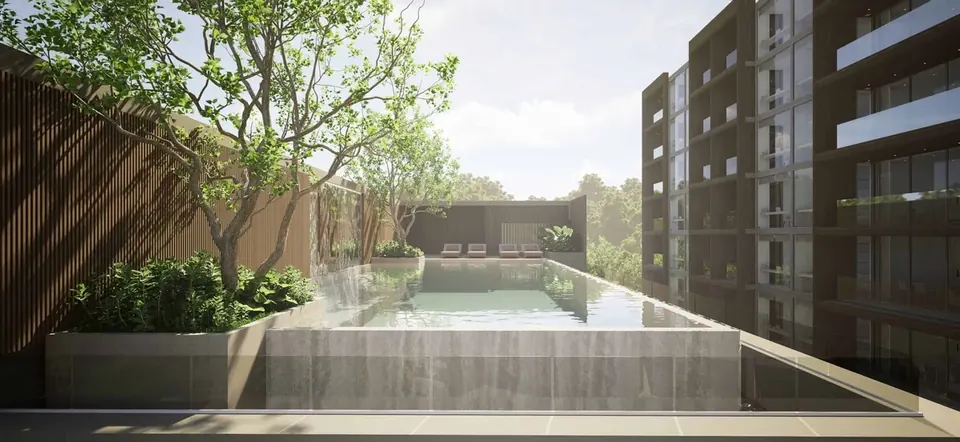 Celine Wongamat, Celine Wongamat Infinity Pool Dachpool Wohnanlage Scaled Jpg