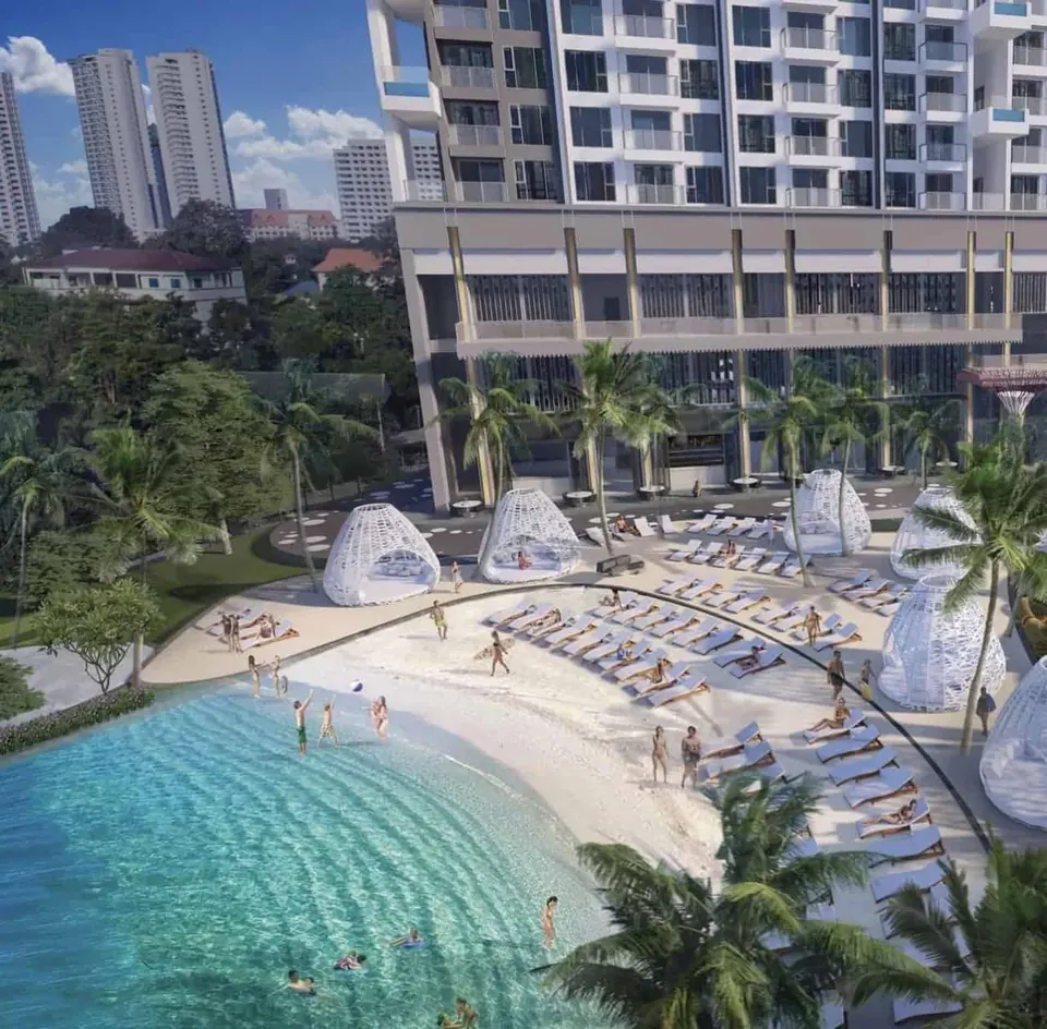 Copacabana Coral Reef, Pool with beach and sand