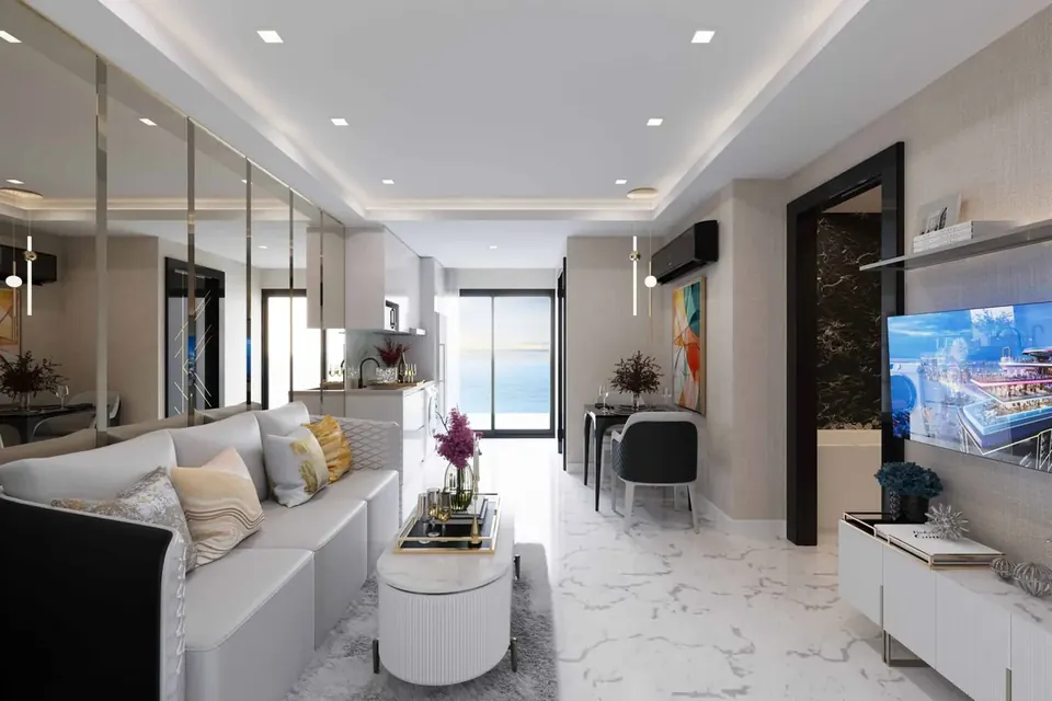 Grand Solaire Noble, Grand Solaire Noble Essbereich Kueche Meerblick Scaled Jpg