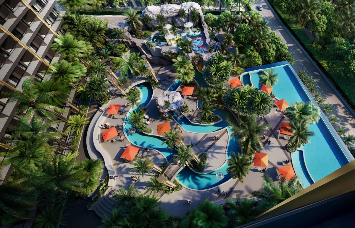 Grand Solaire Noble – Grand Solaire Noble Poolanlage Vogelperspektive Palmen Scaled Jpg