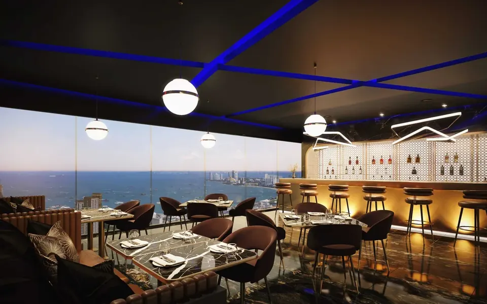 Grand Solaire Pattaya, Grand Solaire Rooftop Restaurant Meerblick Scaled Jpg