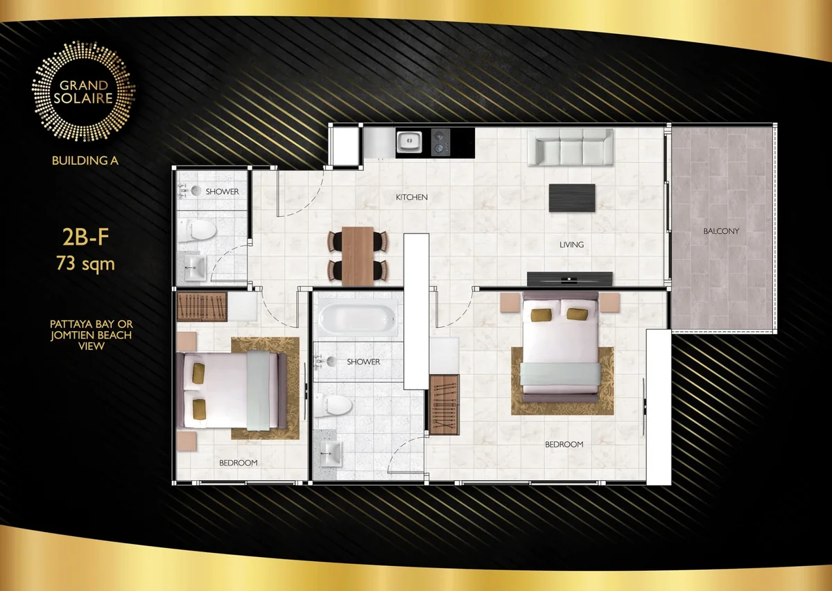 Grand Solaire Pattaya – Grand Solaire Zimmeraufteilung Zweibettzimmer Jpg