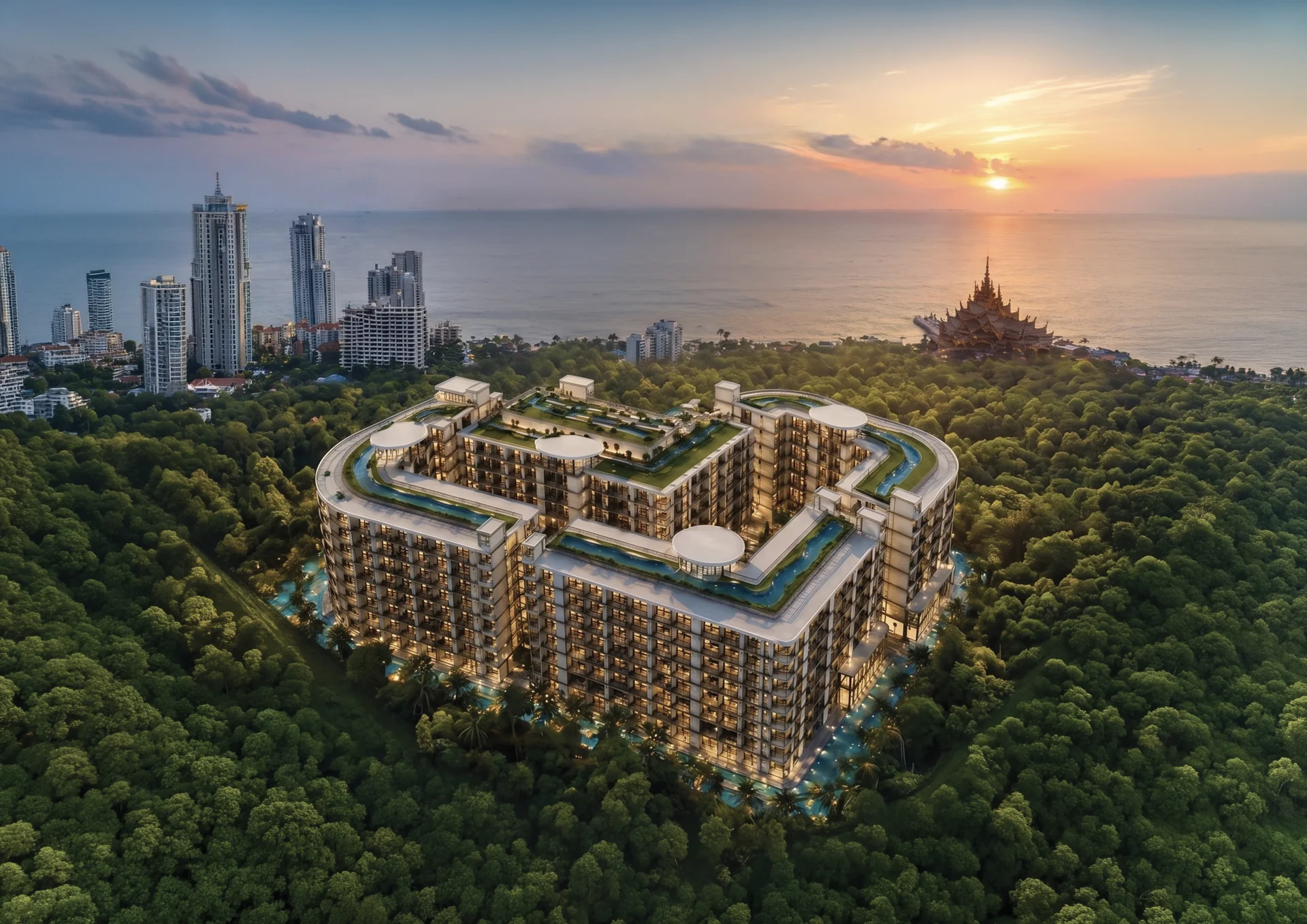 LOVE IT Wongamat Beach – Lage Karte Wongamat Beach Pattaya