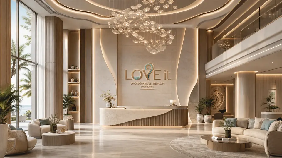 LOVE IT Wongamat Beach, Lobby Empfang Naklua Pattaya