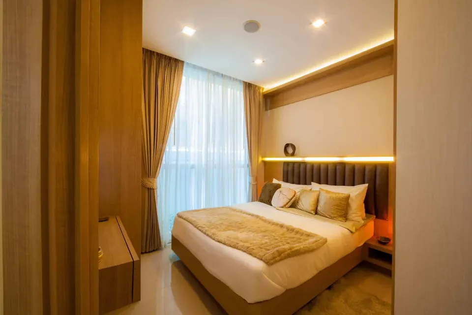 Olympus City Garden, Pattaya Condo Bedroom