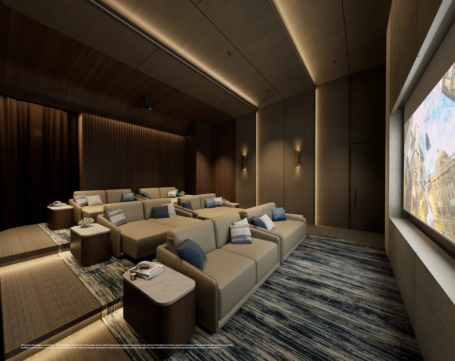 Once Wongamat, private theatre on the 37th floor