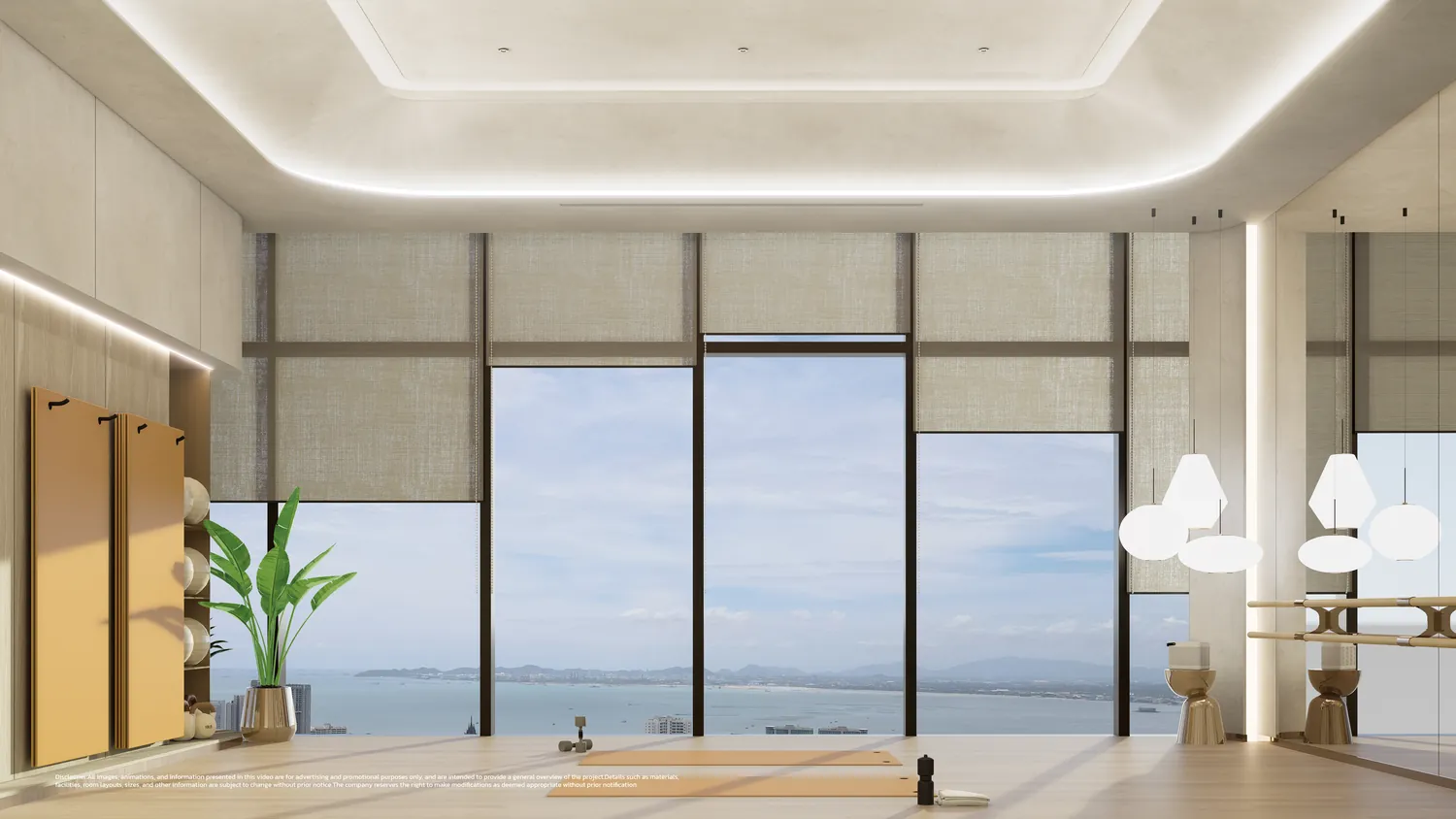 Once Wongamat, yoga studio on the 51st floor