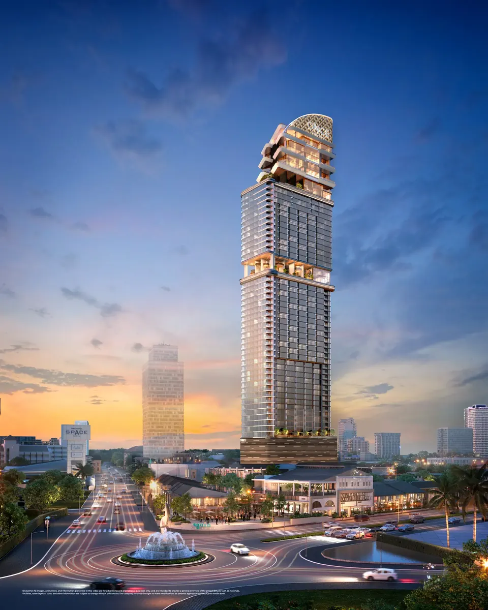 Once Wongamat, Aussenansicht des Turms in Naklua Nord-Pattaya