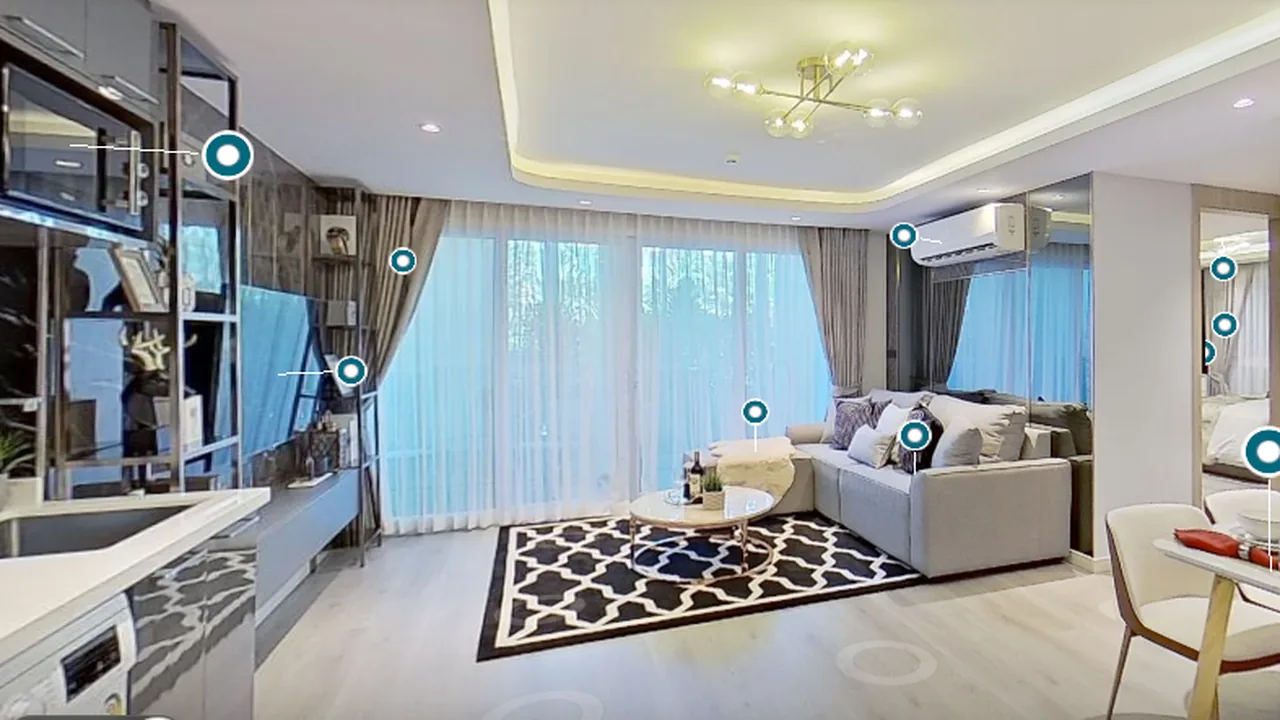 3D walkthrough Type C · 2 Bedrooms, Pristine Park 3