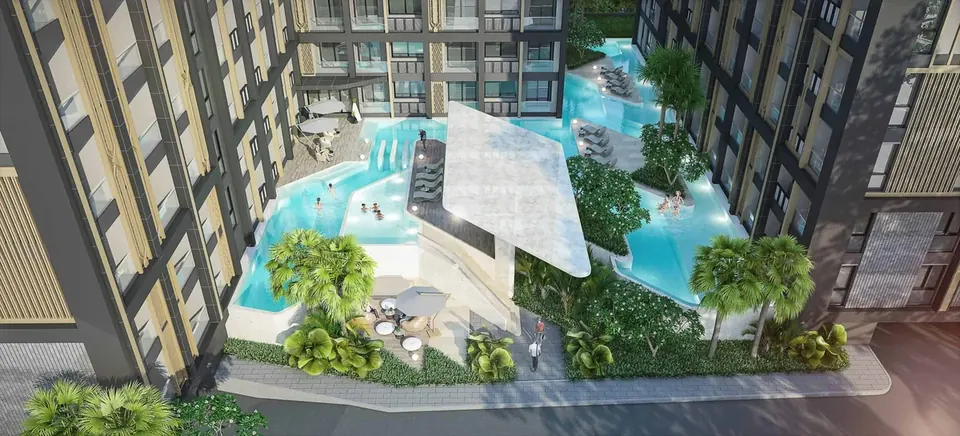 Pristine Park 3, Pristine Park 3 Dusit Grand Park 3 Pool Innenhof Jomtien Pattaya Scaled Jpg
