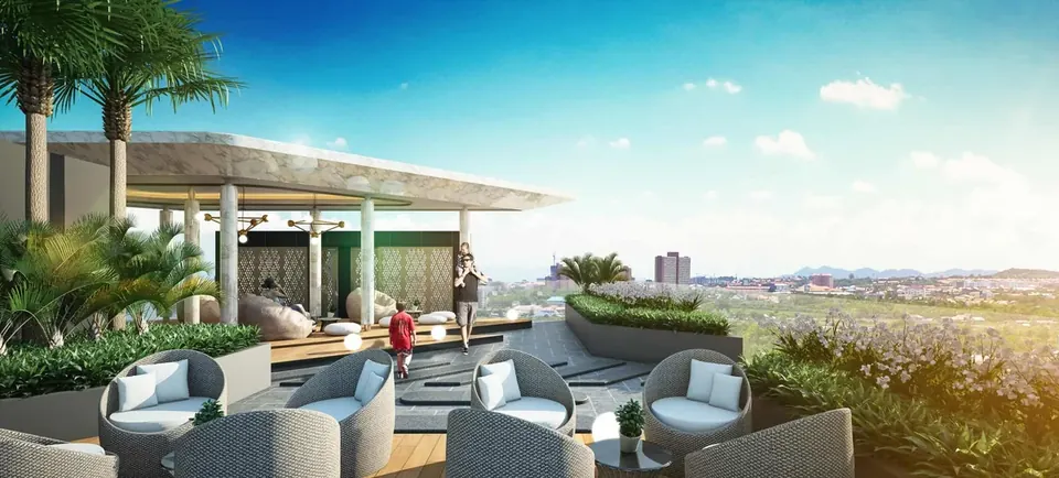 Pristine Park 3, Pristine Park 3 Dusit Grand Park 3 Rooftop Lounge Jomtien Pattaya Scaled Jpg