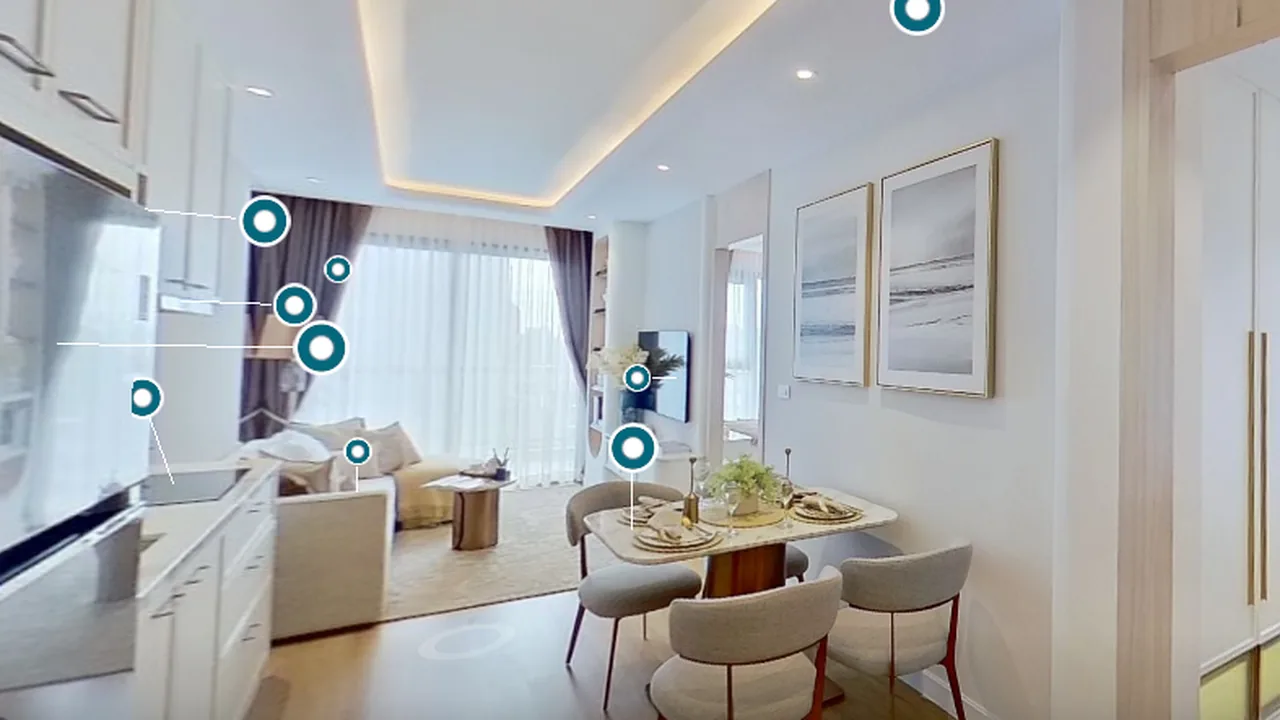 3D walkthrough Type C · 2 Bedrooms, Seaspire Jomtien