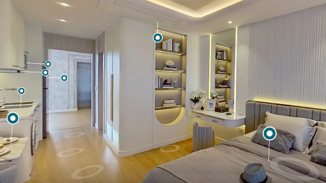 3D walkthrough Type A · Studio, Seaspire Jomtien