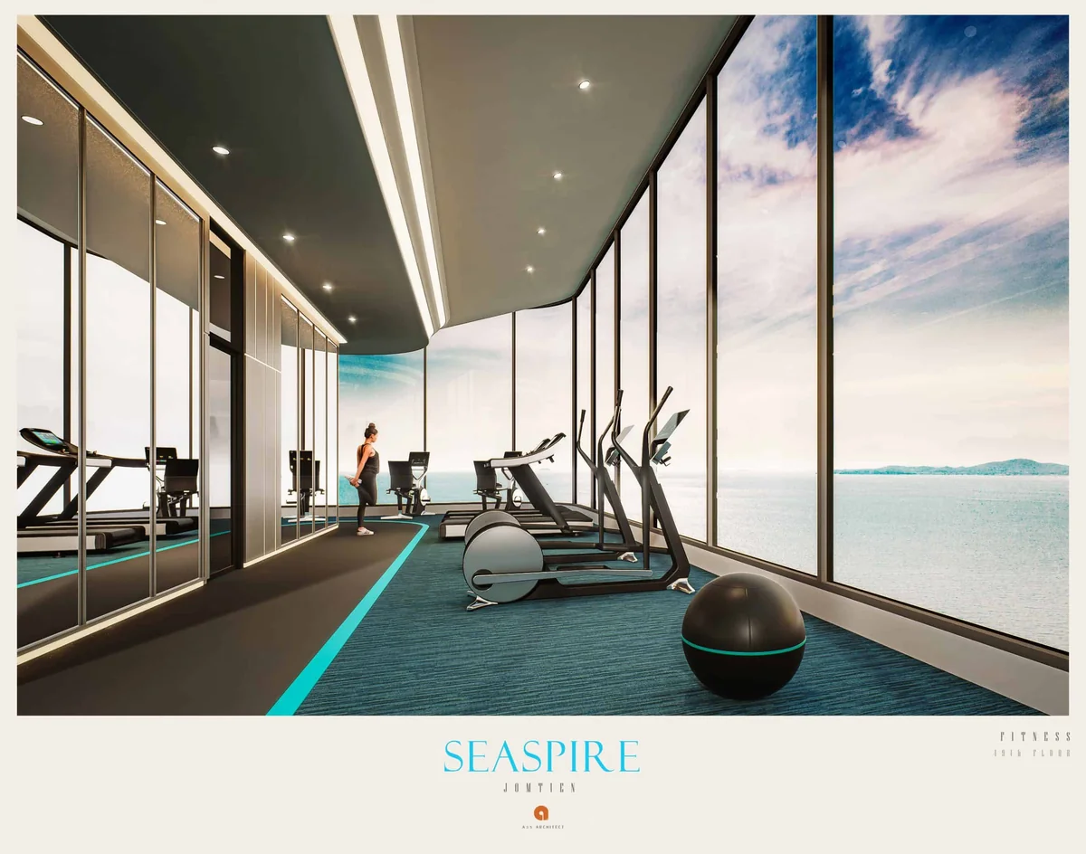 Seaspire Jomtien – Seaspire Jomtien Fitnessbereich Meerblick Gym Obere Etage Scaled Jpg