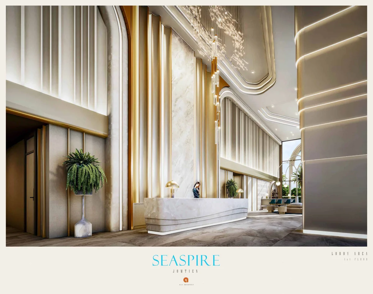 Seaspire Jomtien – Seaspire Jomtien Lobby Empfangsbereich Condominium Scaled Jpg