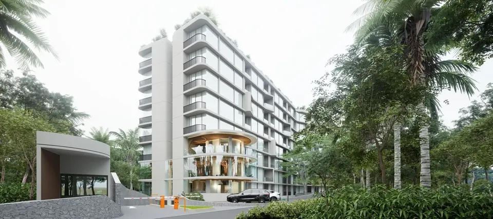 Secret Garden Wongamat, Secret Garden Condominium Wongamat overall view low rise driveway 1