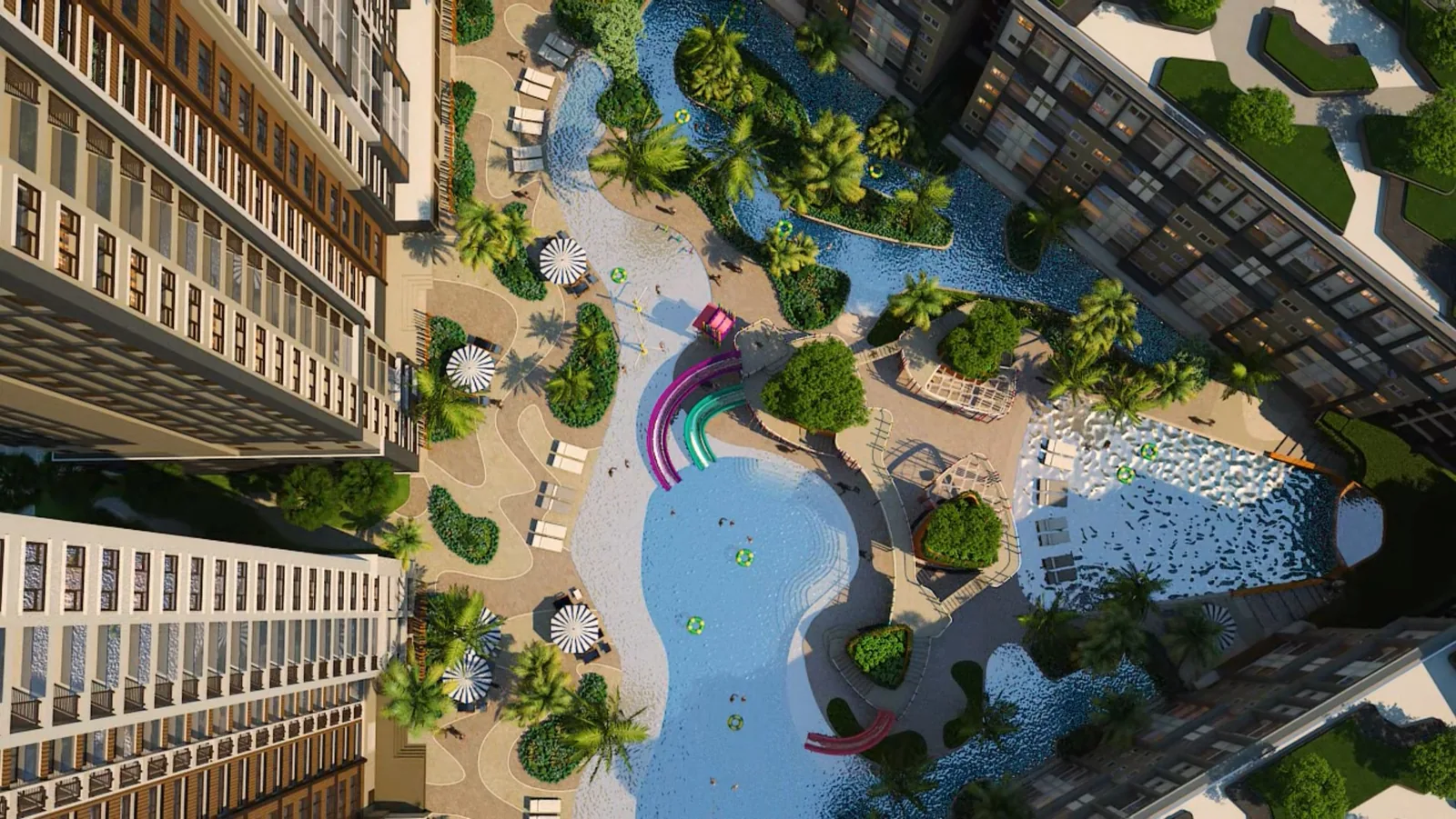 Seven Seas Le Carnival – Off-Plan Condo mit Wasserpark in Jomtien, Pattaya