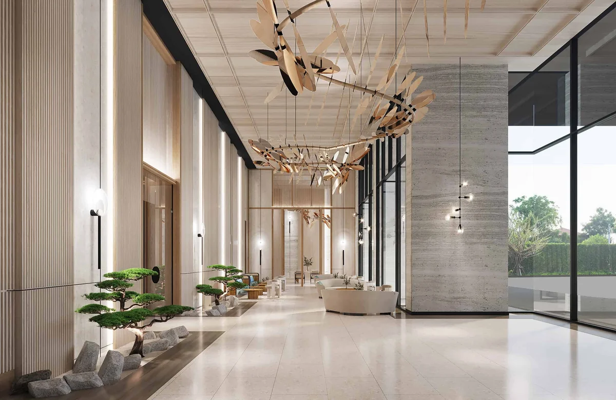 SKYPARK Lucean Jomtien – Skypark Lucean Jomtien Pattaya Lobby Empfangsbereich Condominium Jpg