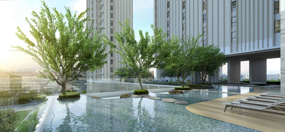 SKYPARK Lucean Jomtien – Skypark Lucean Jomtien Pattaya Pool Garden Landschaftspool Condominium Scaled Jpg
