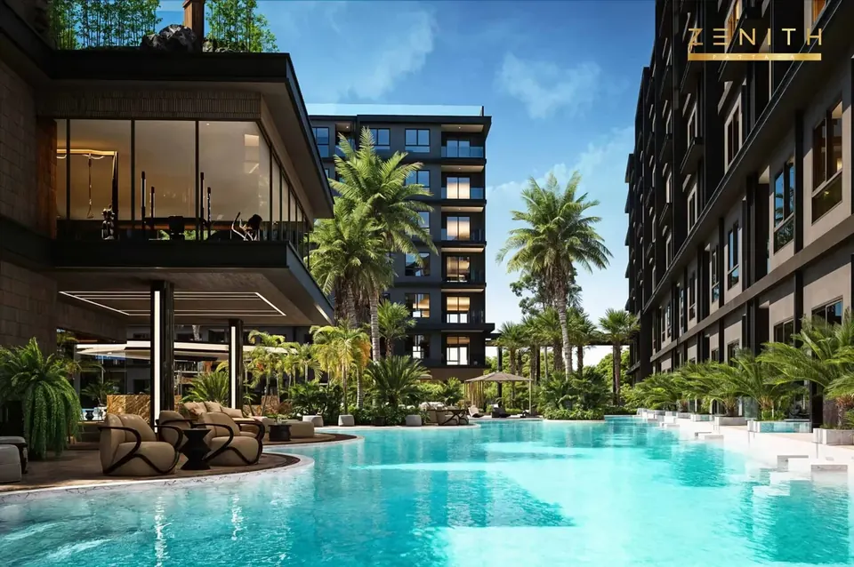 Zenith Pattaya, Zenith Pattaya Pool Mit Bar Scaled Jpg